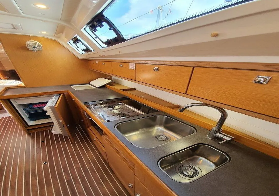 Galley of Kingsman, a Bavaria Cruiser 46 sailboat at Mai Khao, Thailand
