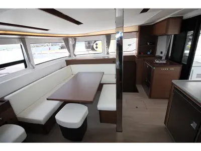 Salon of Westerlund, a Lagoon 46 catamaran at St. George's, Grenada