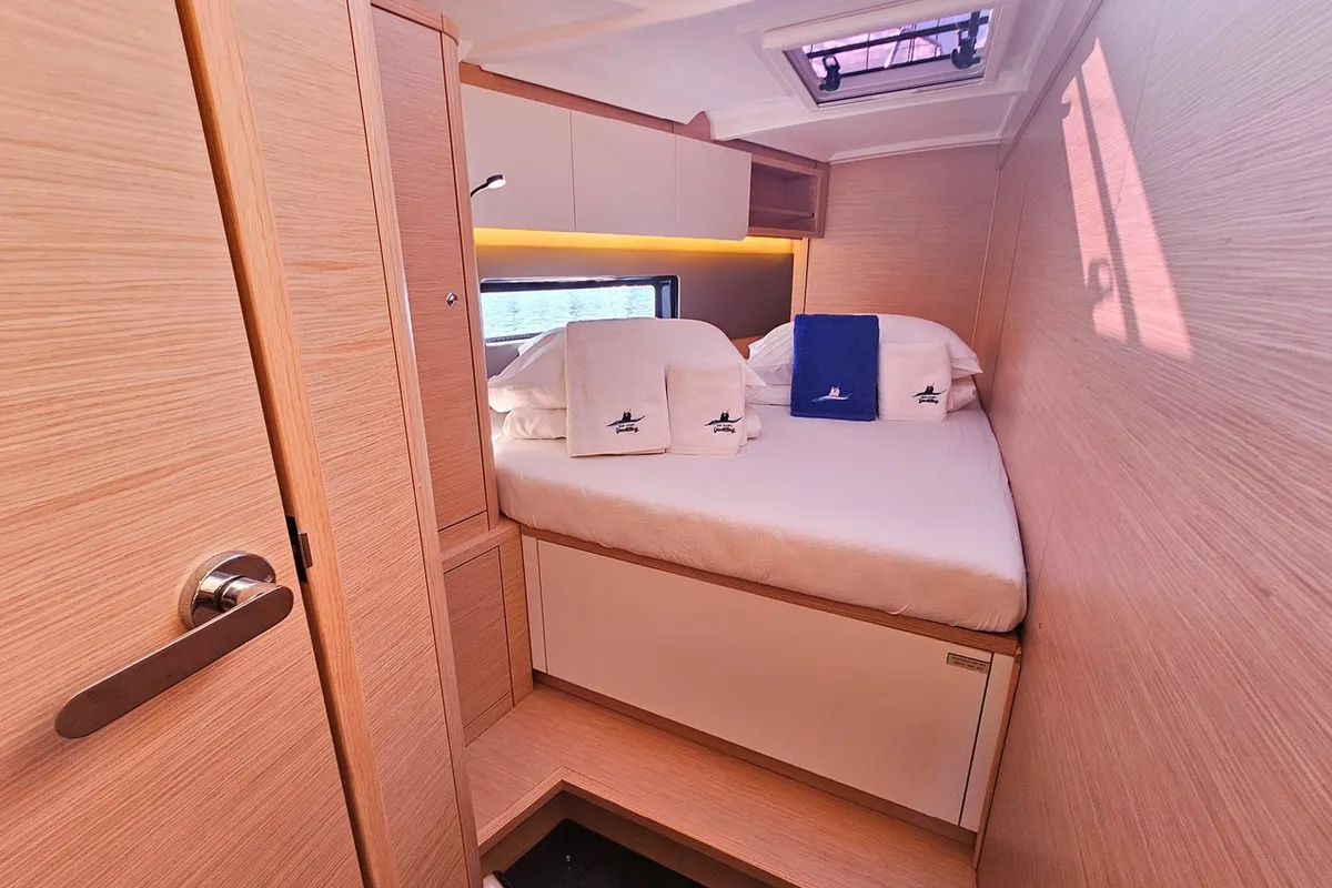 Cabin on Furioso, a Dufour 44 sailboat at Kaštela, Croatia