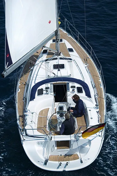 Ro-lu, a Bavaria 39 Cruiser sailboat at Tribunj, Croatia