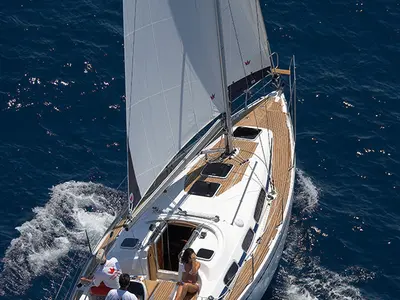 Ro-lu, a Bavaria 39 Cruiser sailboat at Tribunj, Croatia