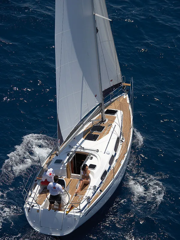 Ro-lu, a Bavaria 39 Cruiser sailboat at Tribunj, Croatia