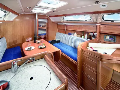 Ro-lu, a Bavaria 39 Cruiser sailboat at Tribunj, Croatia