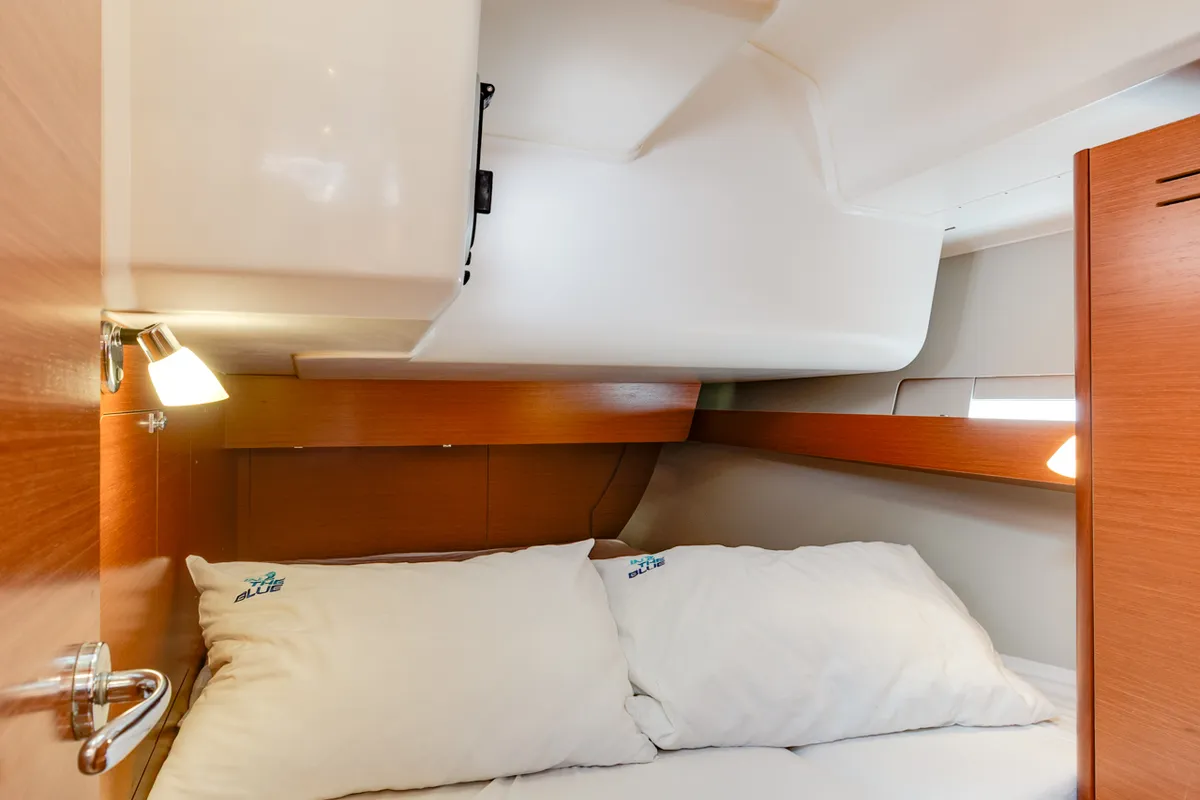 Cabin on WindyLife, a Dufour 460 GL sailboat at Punat, Croatia