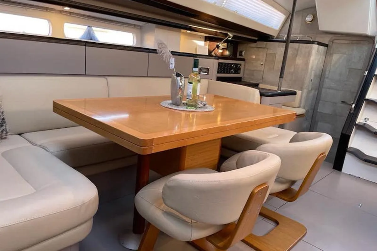 Salon of CHAMPAGNE, a Jeanneau 57 sailboat at Šibenik, Croatia