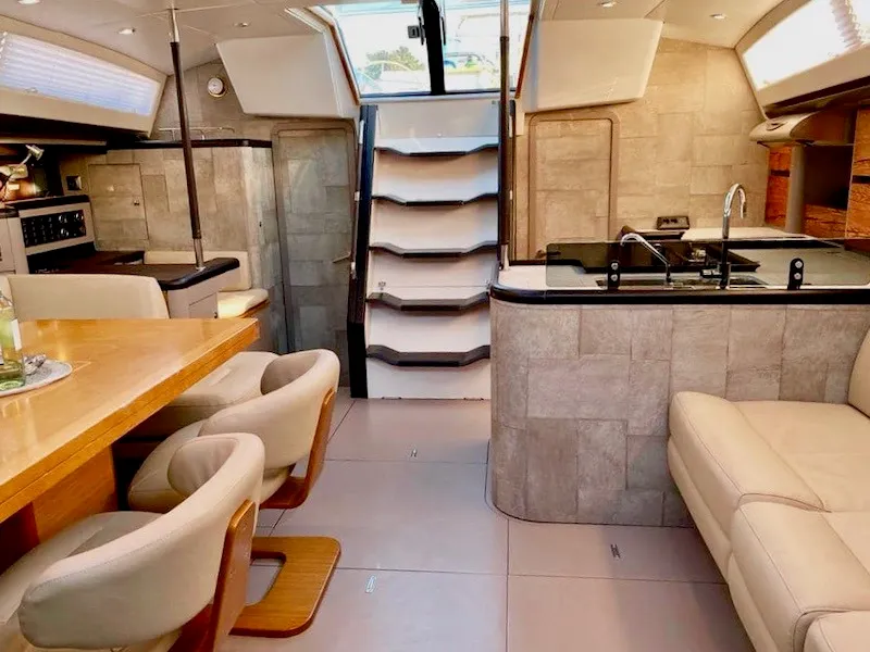 Salon of CHAMPAGNE, a Jeanneau 57 sailboat at Šibenik, Croatia