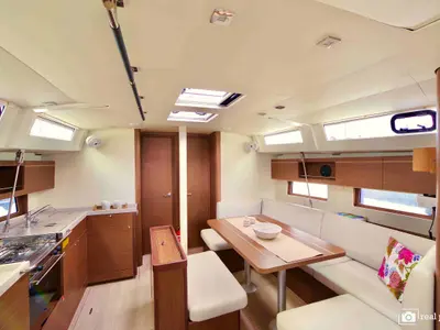 Galley of Nora, a Beneteau Oceanis 46.1 sailboat at Castellammare di Stabia, Italy