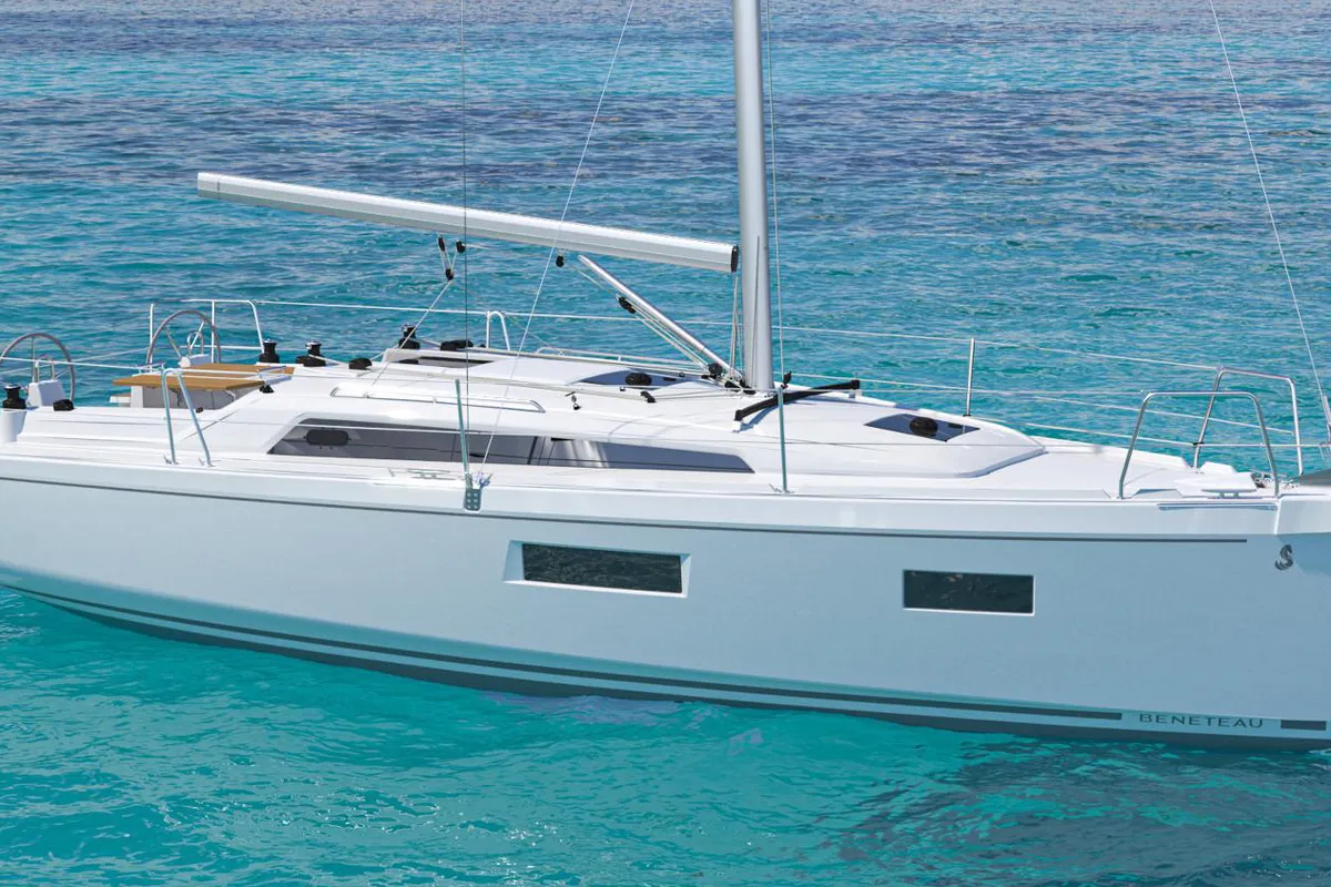 Exterior view of No name, a Beneteau Oceanis 34 sailboat at Kerners, France