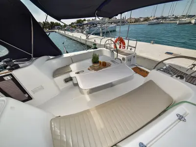 Deck of Principessa, a Beneteau Cyclades 50.5 sailboat at Općina Sukošan, Croatia