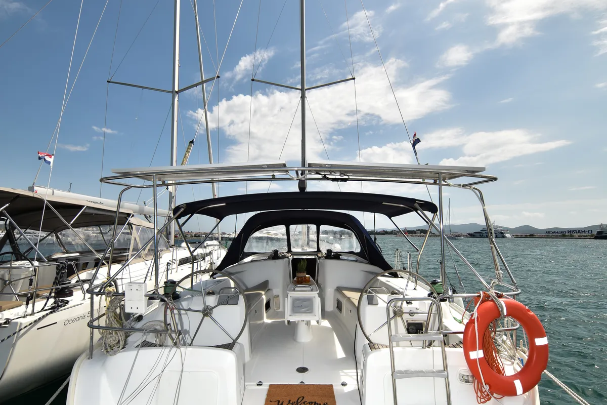 Exterior view of Principessa, a Beneteau Cyclades 50.5 sailboat at Općina Sukošan, Croatia