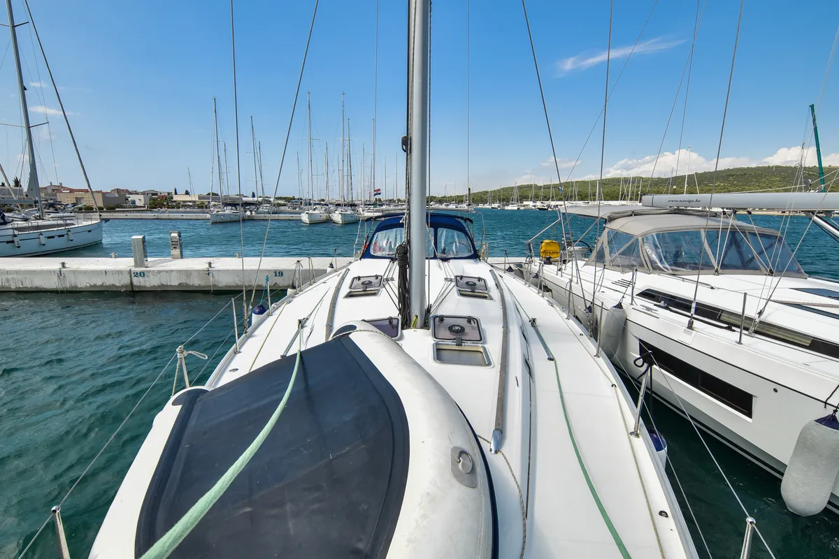 Exterior view of Principessa, a Beneteau Cyclades 50.5 sailboat at Općina Sukošan, Croatia