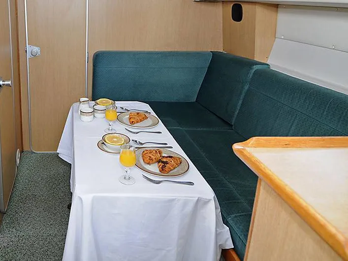 Salon of Cygnet Town Star, a motorboat at County Galway, Ireland