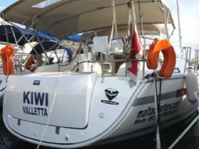 KIWI, a Bavaria Cruiser 36 sailboat at Kalkara, Malta