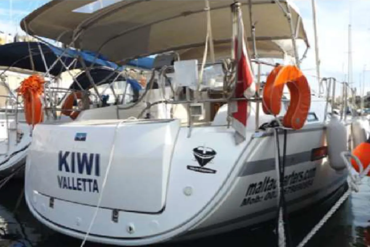 KIWI, a Bavaria Cruiser 36 sailboat at Kalkara, Malta