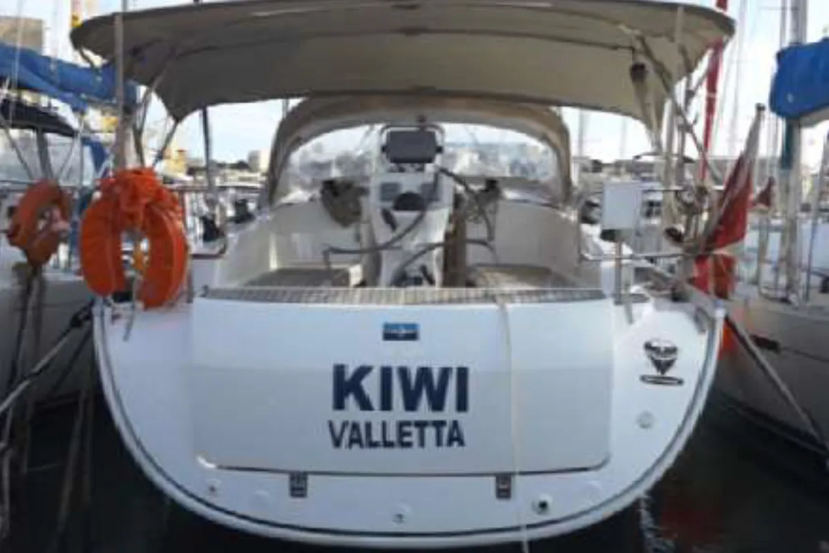 KIWI, a Bavaria Cruiser 36 sailboat at Kalkara, Malta