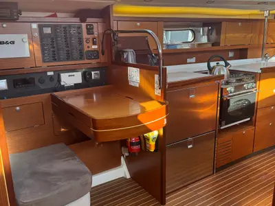 Galley of Team Adventure, a Delphia 47 sailboat at Općina Rogoznica, Croatia