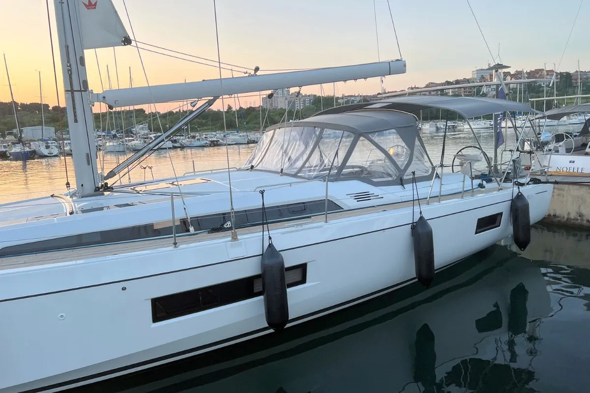 Exterior view of Panda II, a Beneteau Oceanis 51.1 sailboat at Grad Pula, Croatia
