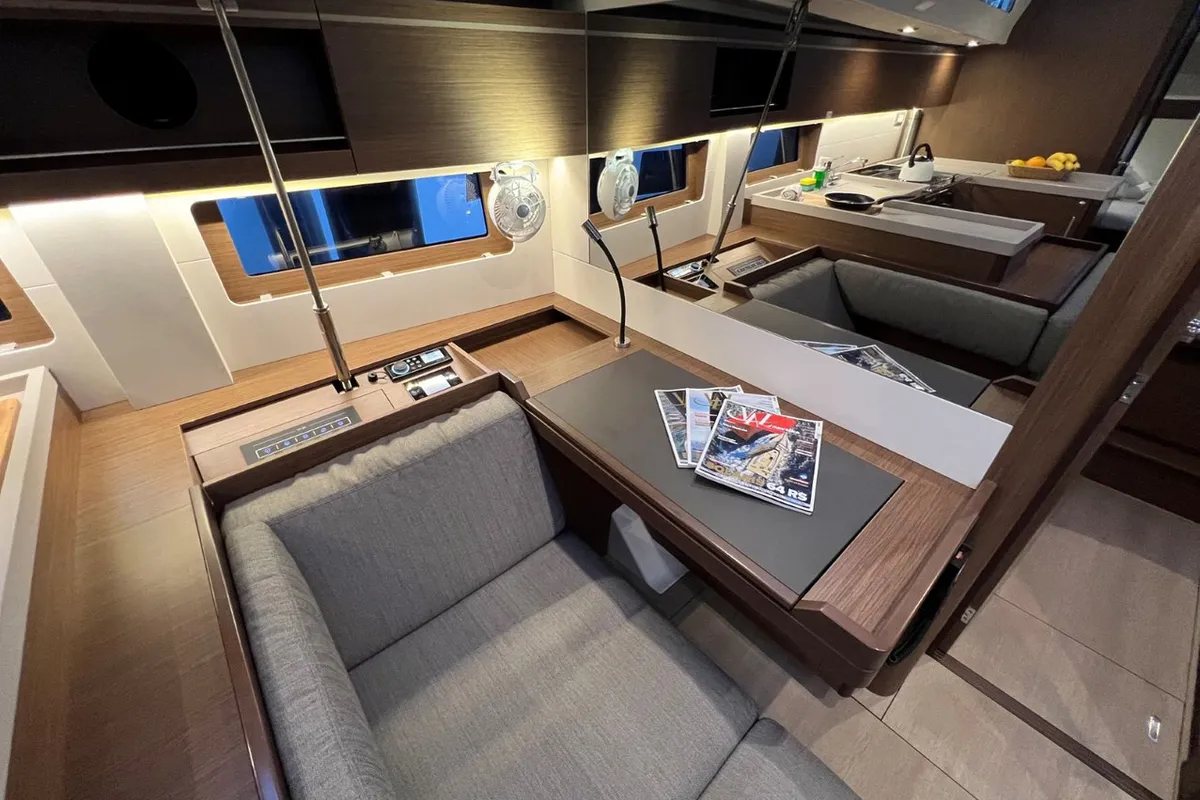 Salon of Panda II, a Beneteau Oceanis 51.1 sailboat at Grad Pula, Croatia