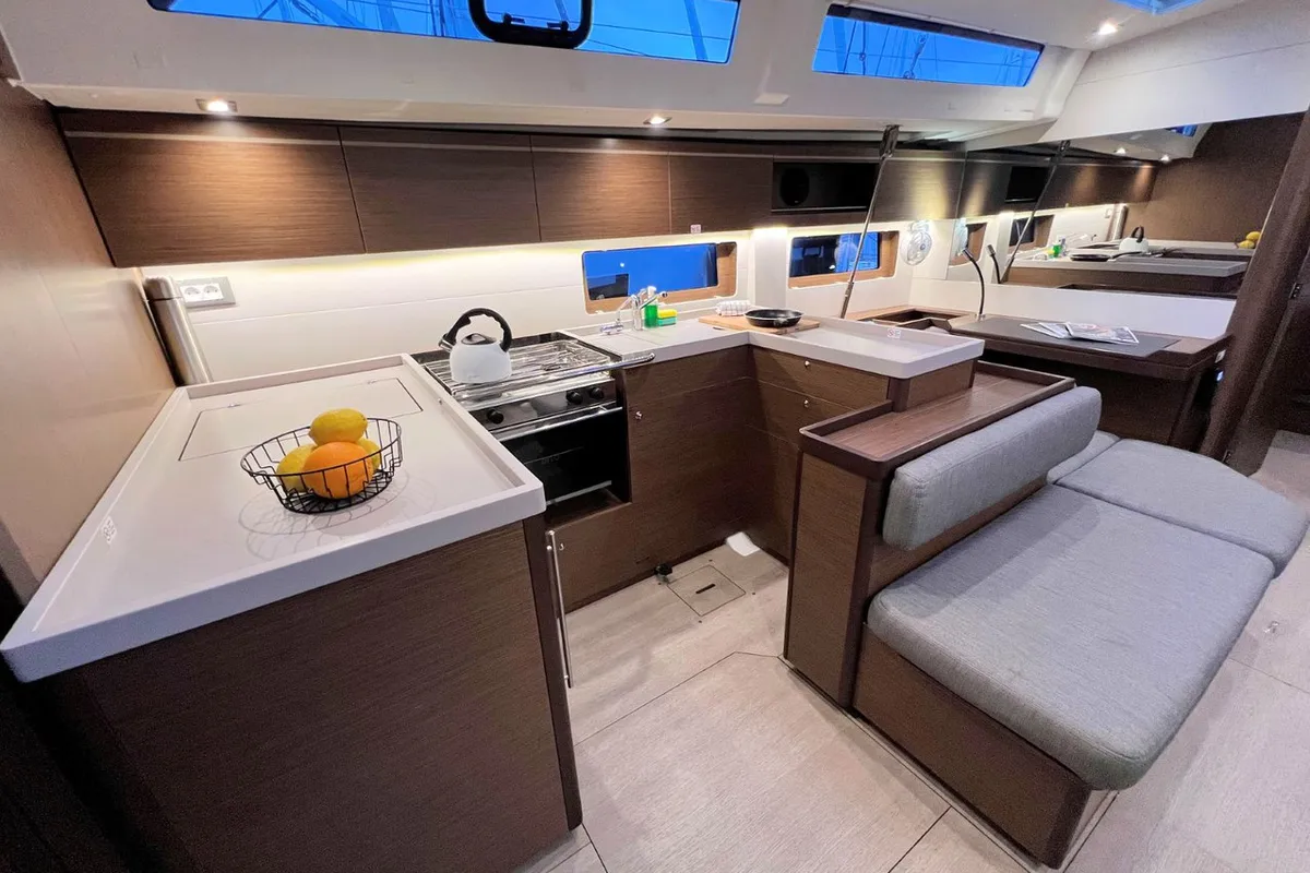 Galley of Panda II, a Beneteau Oceanis 51.1 sailboat at Grad Pula, Croatia