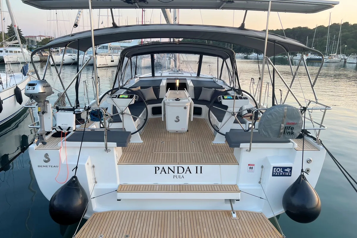 Salon of Panda II, a Beneteau Oceanis 51.1 sailboat at Grad Pula, Croatia