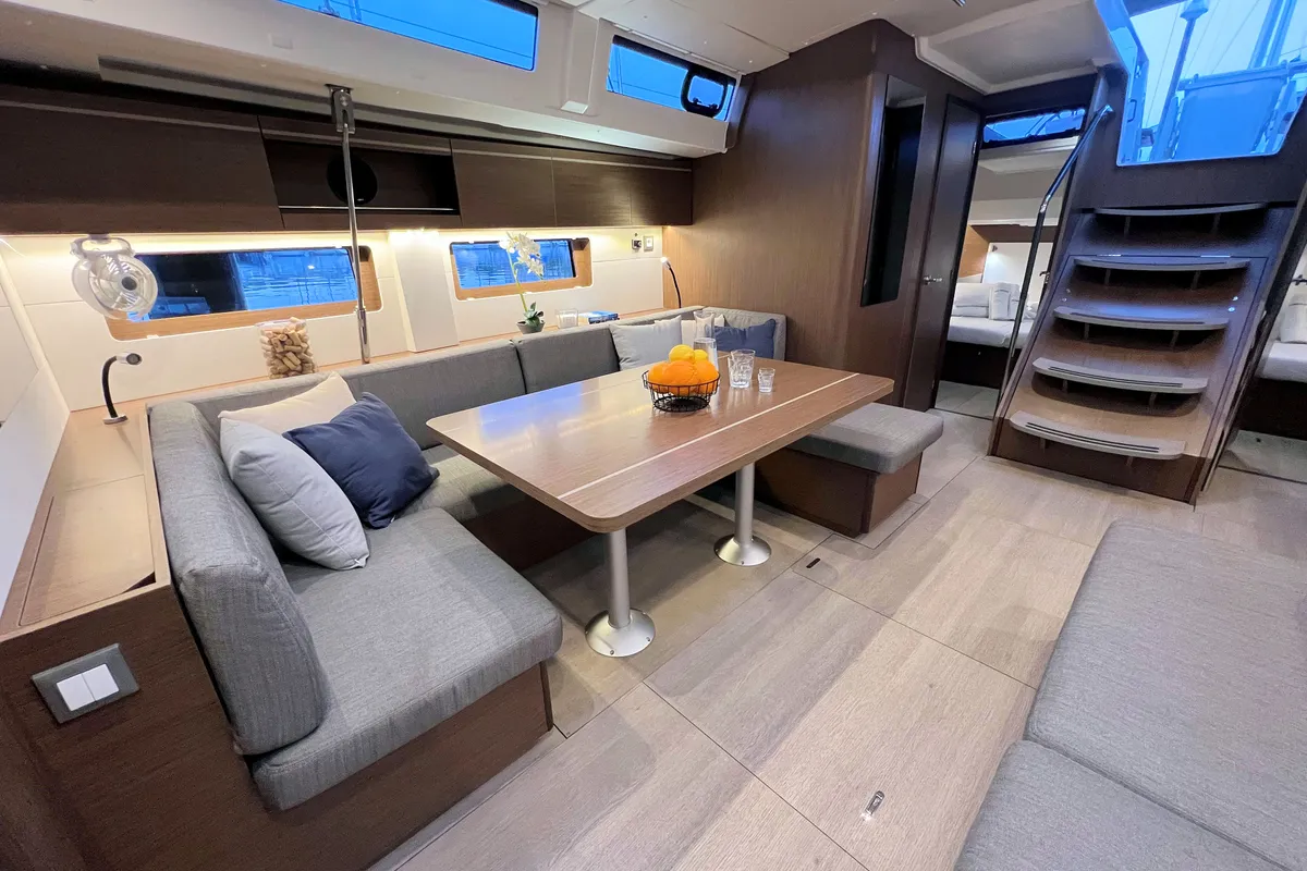 Salon of Panda II, a Beneteau Oceanis 51.1 sailboat at Grad Pula, Croatia