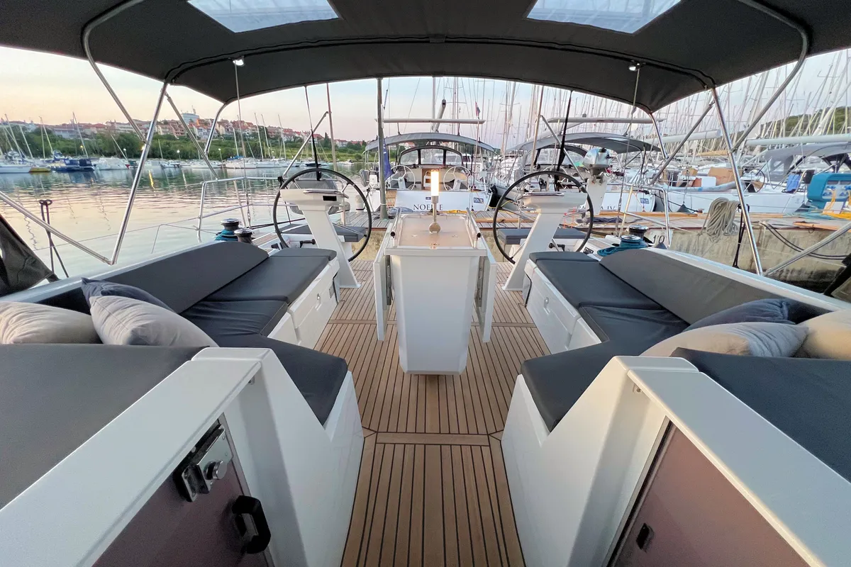 Cabin on Panda II, a Beneteau Oceanis 51.1 sailboat at Grad Pula, Croatia