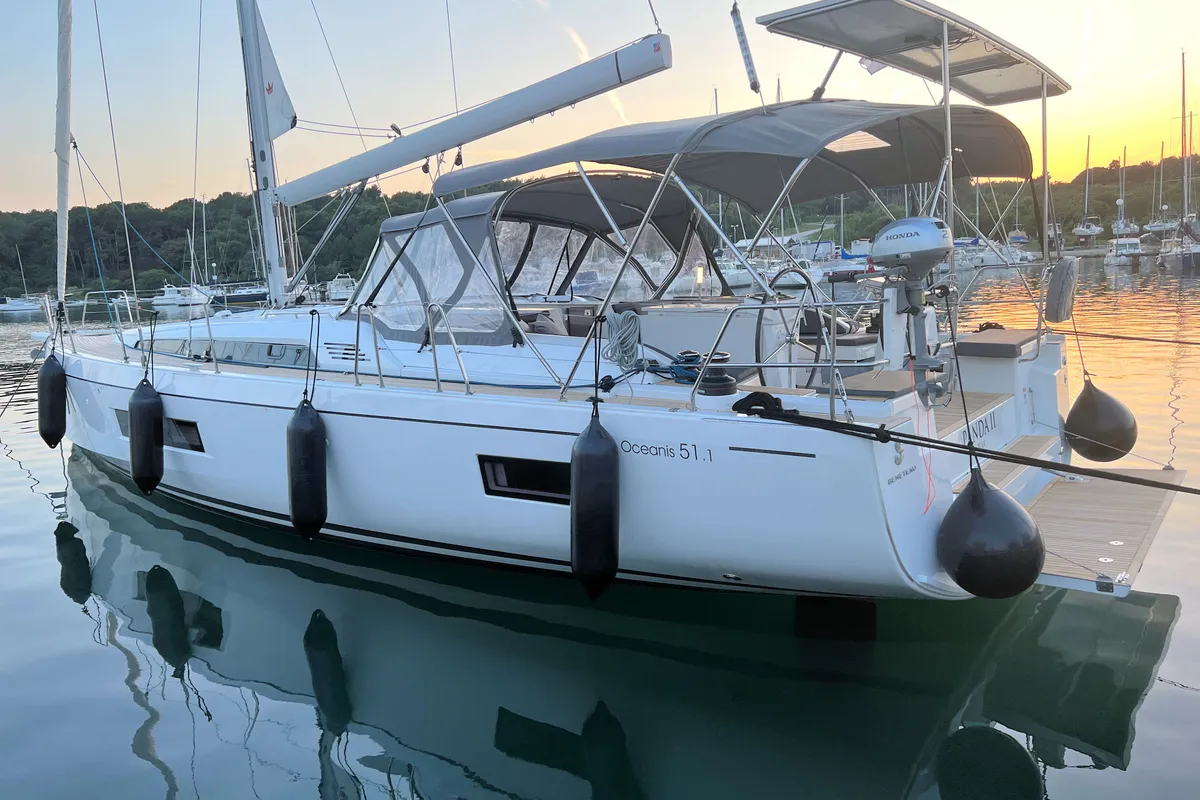 Head on Panda II, a Beneteau Oceanis 51.1 sailboat at Grad Pula, Croatia
