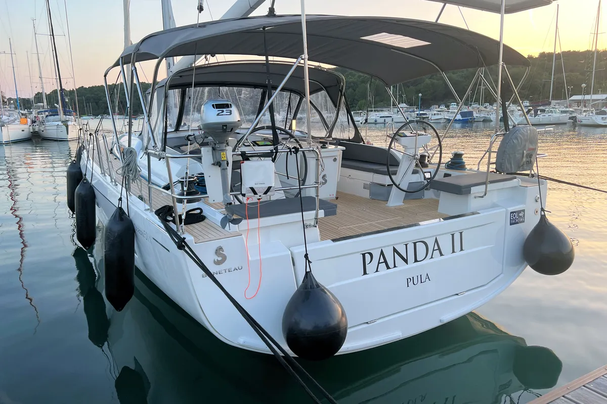 Exterior view of Panda II, a Beneteau Oceanis 51.1 sailboat at Grad Pula, Croatia