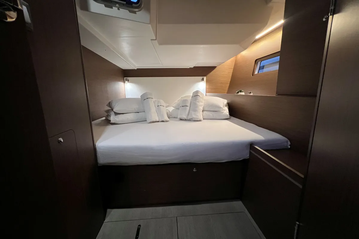 Cabin on Panda II, a Beneteau Oceanis 51.1 sailboat at Grad Pula, Croatia