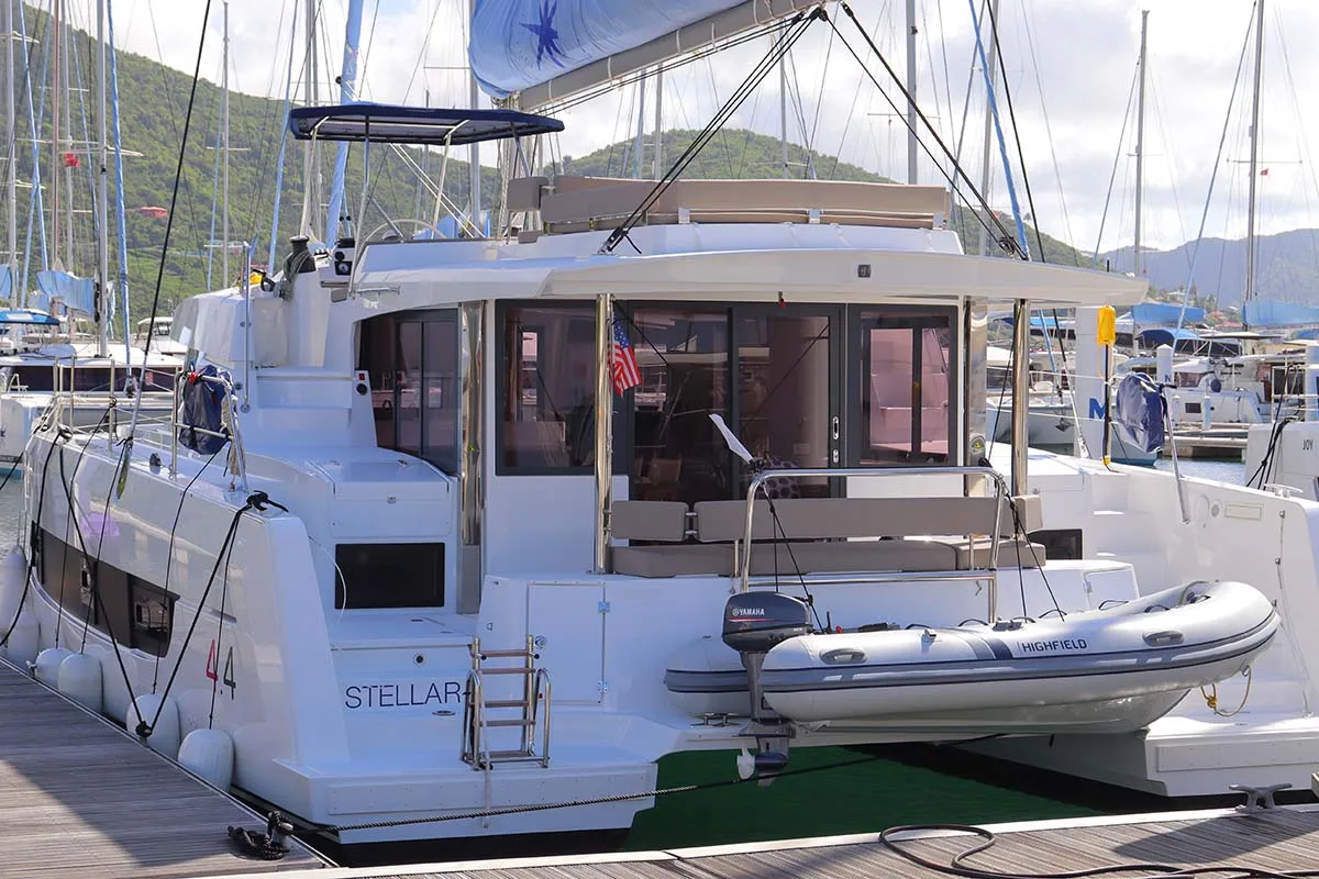 Stellar, a Bali 4.4 catamaran at Road Town, British Virgin Islands