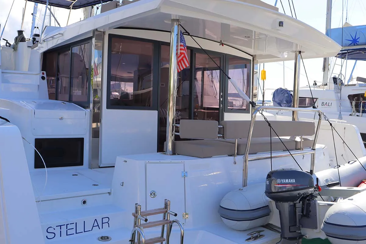 Stellar, a Bali 4.4 catamaran at Road Town, British Virgin Islands