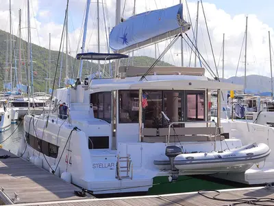 Stellar, a Bali 4.4 catamaran at Road Town, British Virgin Islands