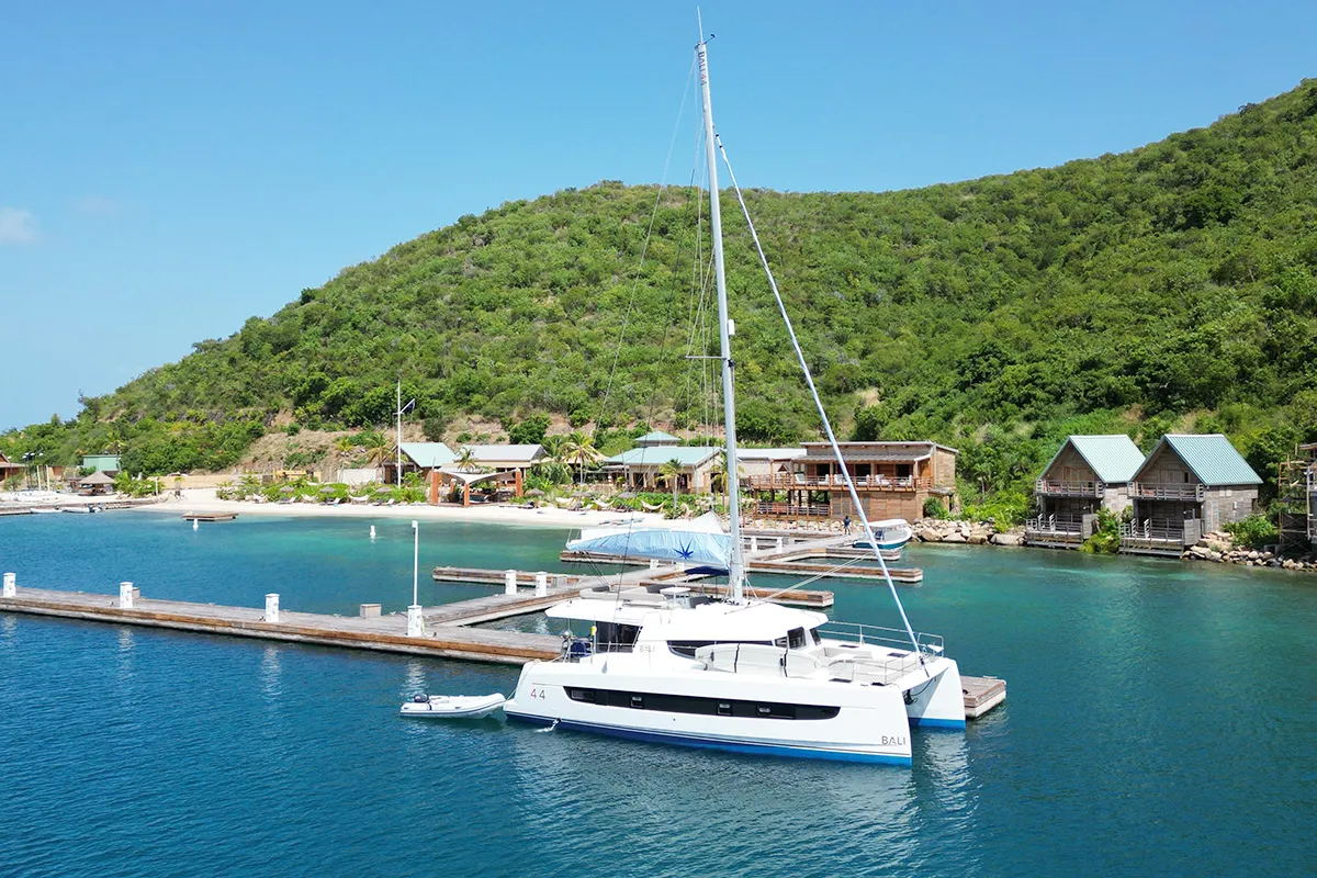 Stellar, a Bali 4.4 catamaran at Road Town, British Virgin Islands