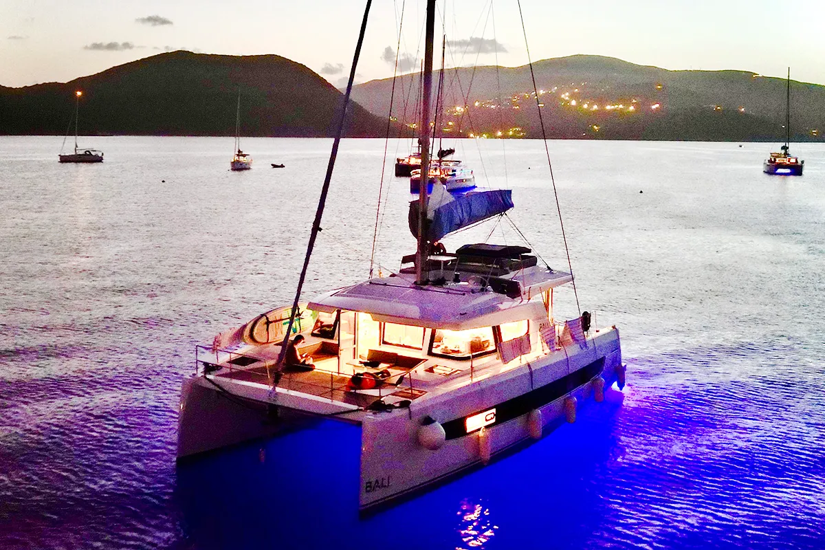 Stellar, a Bali 4.4 catamaran at Road Town, British Virgin Islands