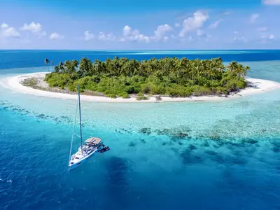 Infinitea, a Jeanneau Sun Odyssey 490 sailboat at Malé, Maldives