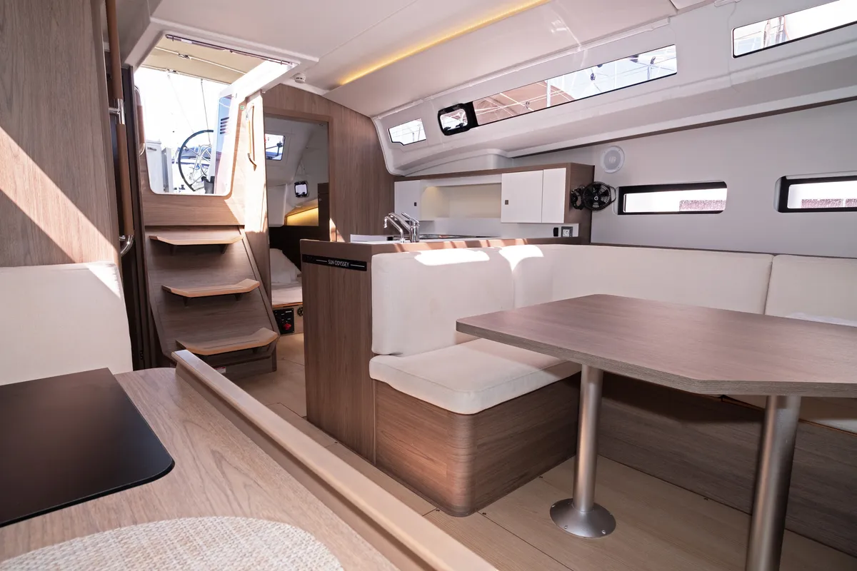 Salon of Sutivan, a Jeanneau Sun Odyssey 415 sailboat at Split, Croatia
