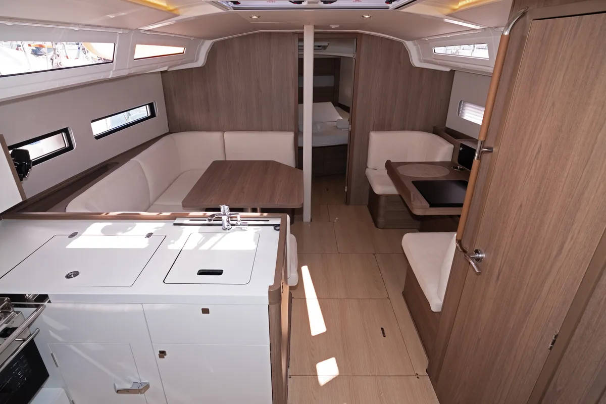 Salon of Sutivan, a Jeanneau Sun Odyssey 415 sailboat at Split, Croatia