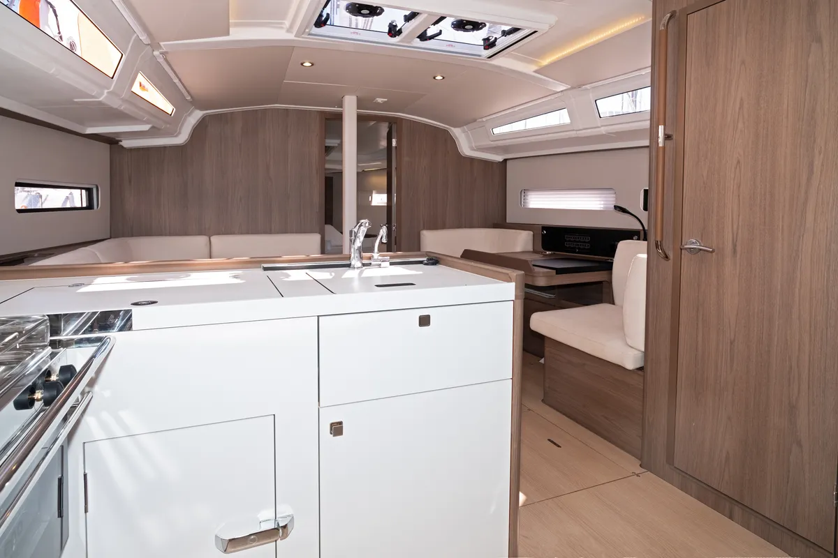Salon of Sutivan, a Jeanneau Sun Odyssey 415 sailboat at Split, Croatia