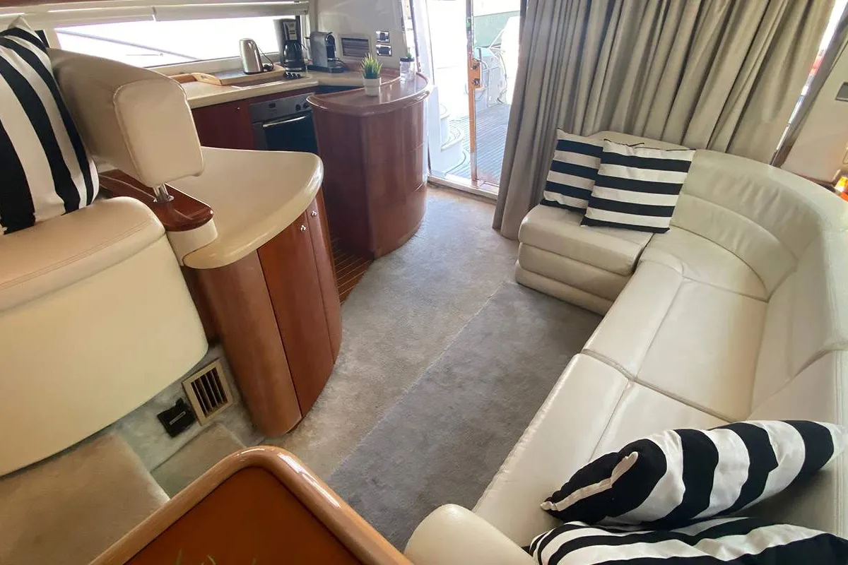Sunseeker, a Sunseeker 64 motor yacht at Dubai, United Arab Emirates