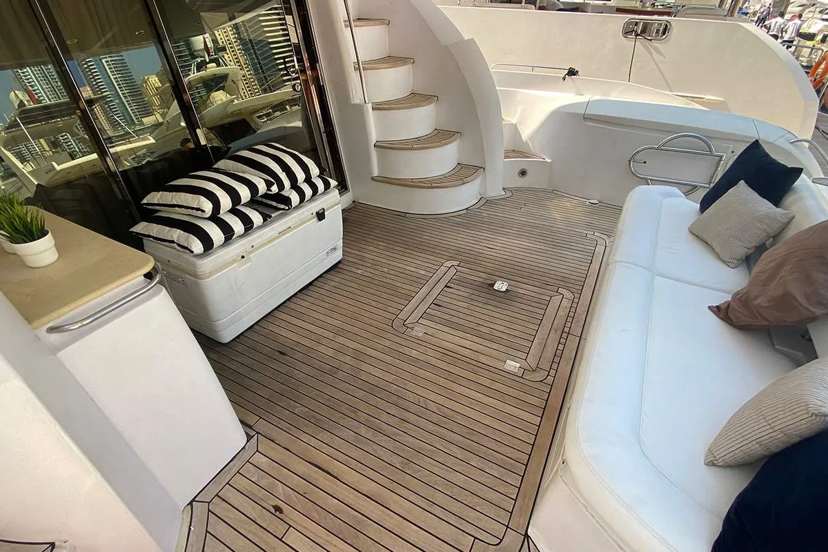 Sunseeker, a Sunseeker 64 motor yacht at Dubai, United Arab Emirates