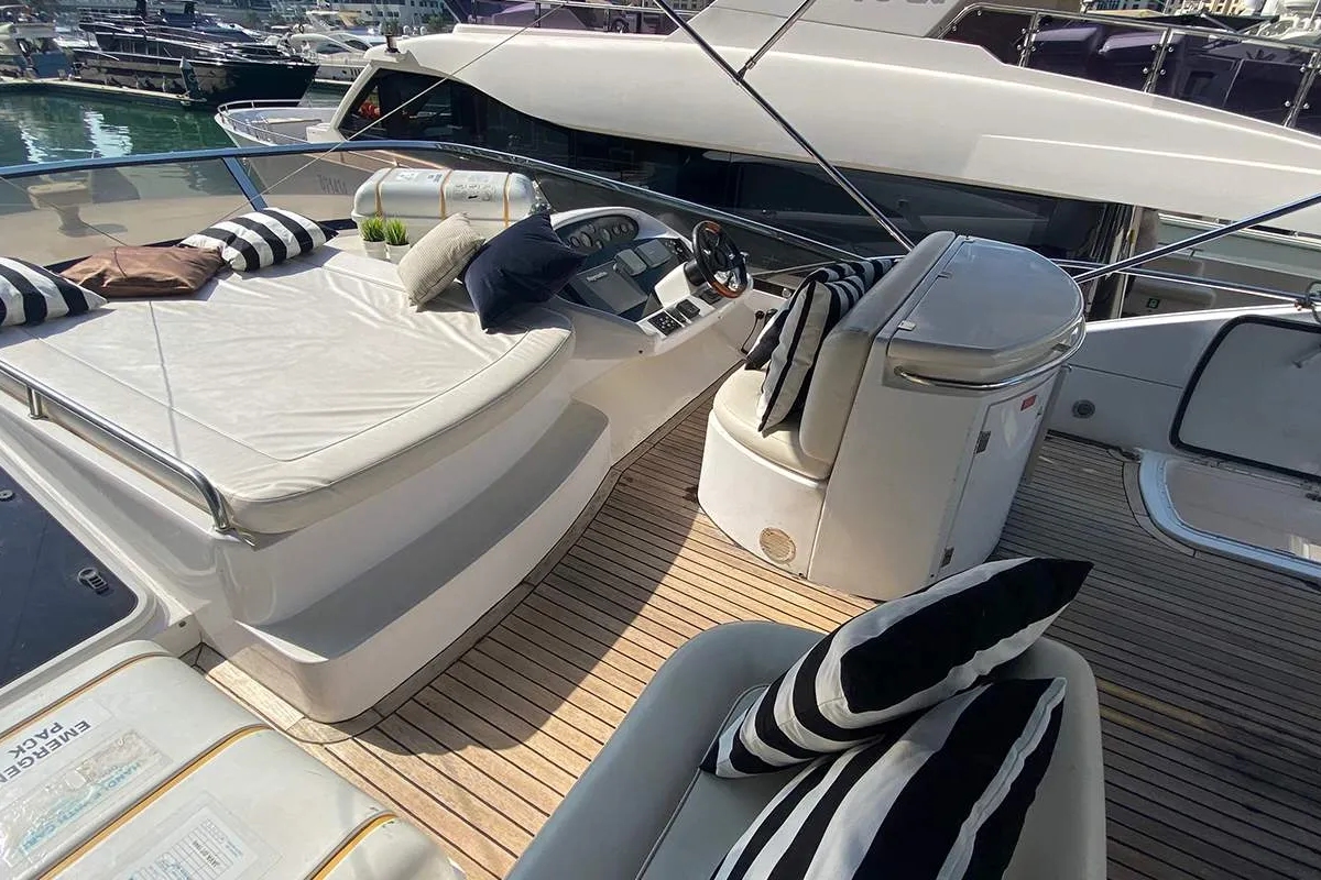 Sunseeker, a Sunseeker 64 motor yacht at Dubai, United Arab Emirates