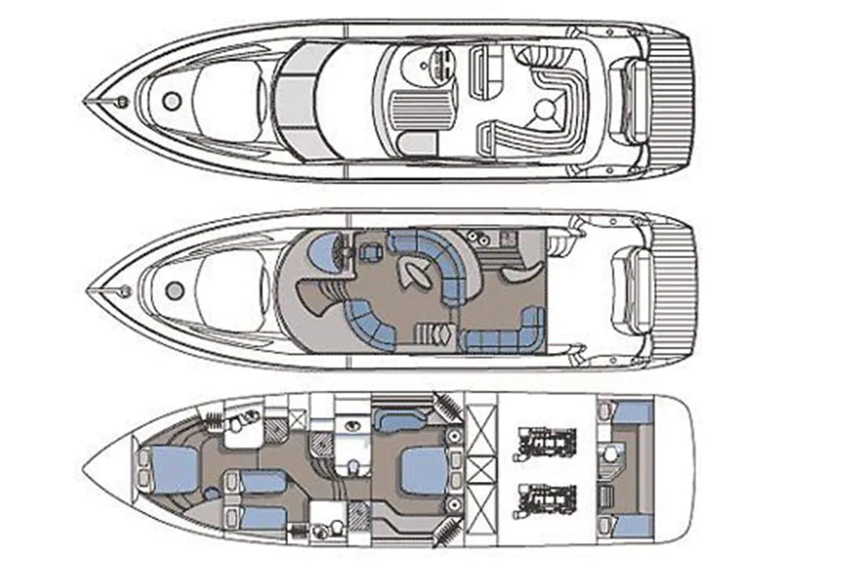 Sunseeker, a Sunseeker 64 motor yacht at Dubai, United Arab Emirates