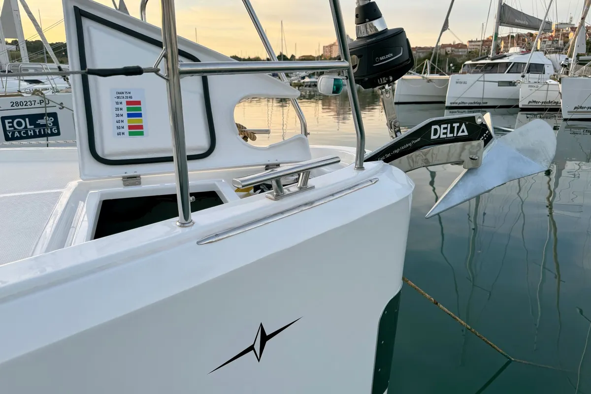 Ivana, a Bavaria C42 sailboat at Grad Pula, Croatia