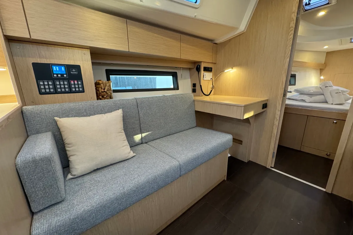 Salon of Ivana, a Bavaria C42 sailboat at Grad Pula, Croatia