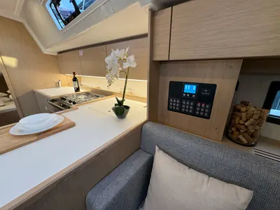 Galley of Ivana, a Bavaria C42 sailboat at Grad Pula, Croatia