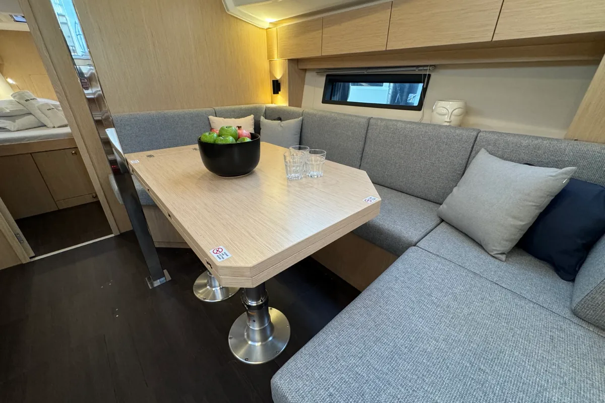 Salon of Ivana, a Bavaria C42 sailboat at Grad Pula, Croatia
