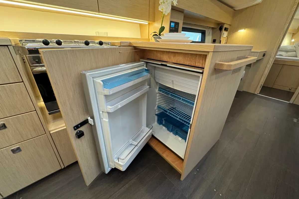Galley of Ivana, a Bavaria C42 sailboat at Grad Pula, Croatia