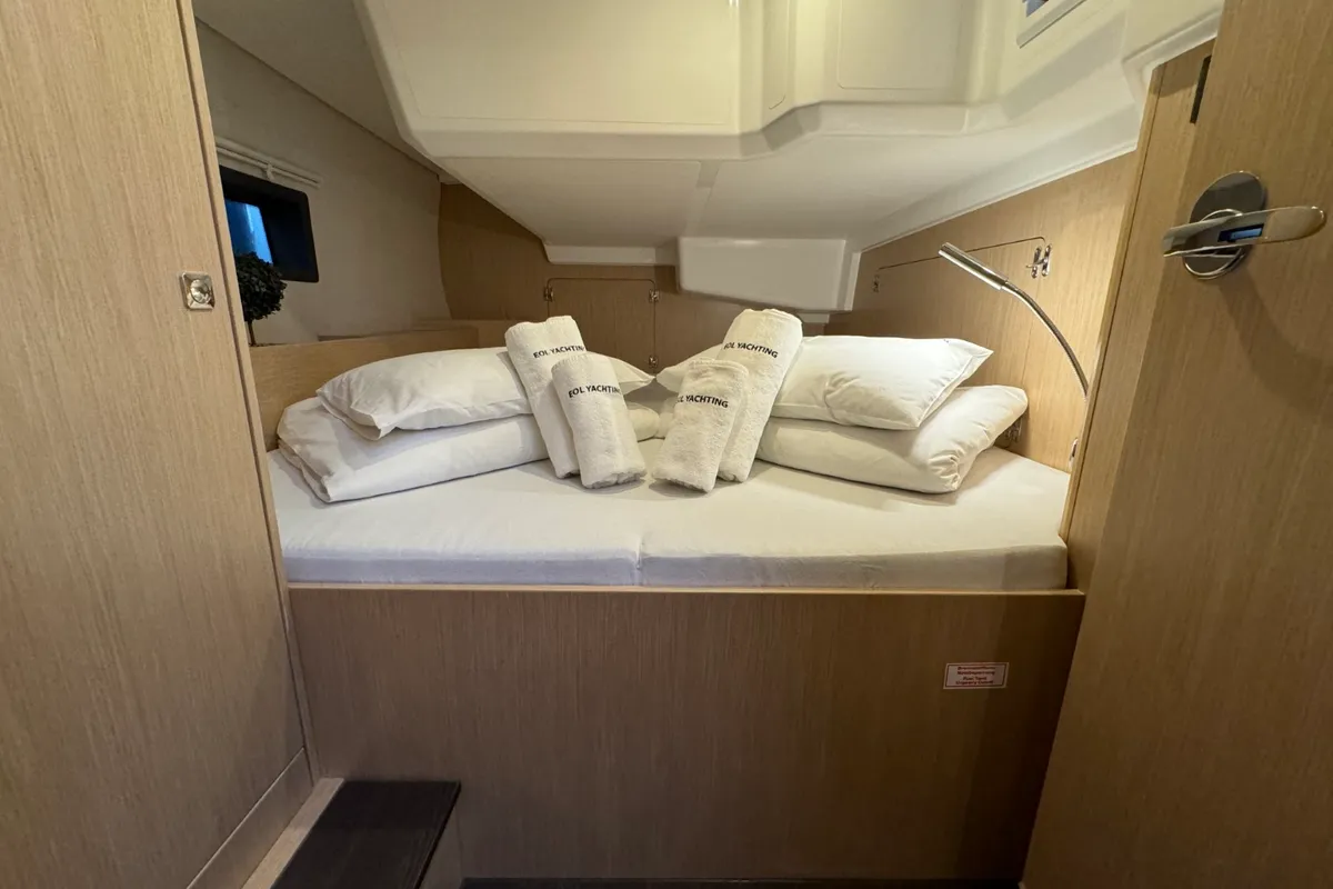 Cabin on Ivana, a Bavaria C42 sailboat at Grad Pula, Croatia