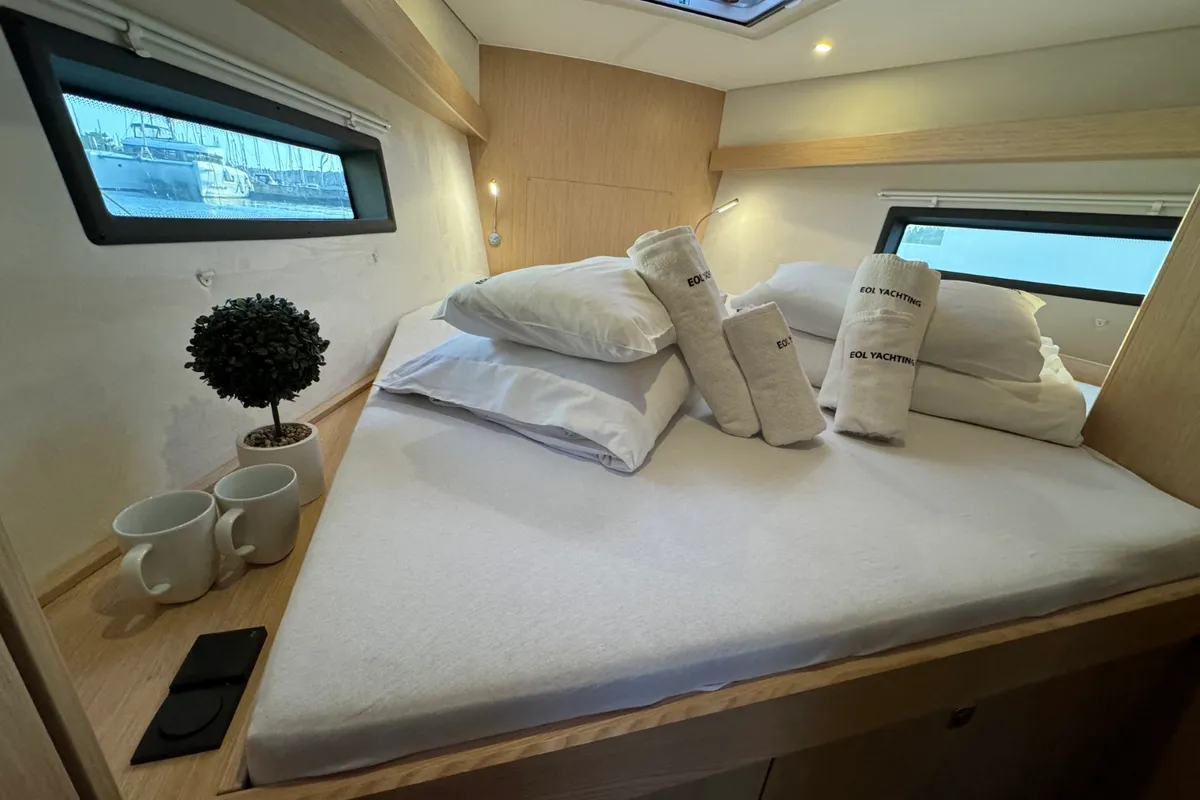 Cabin on Ivana, a Bavaria C42 sailboat at Grad Pula, Croatia