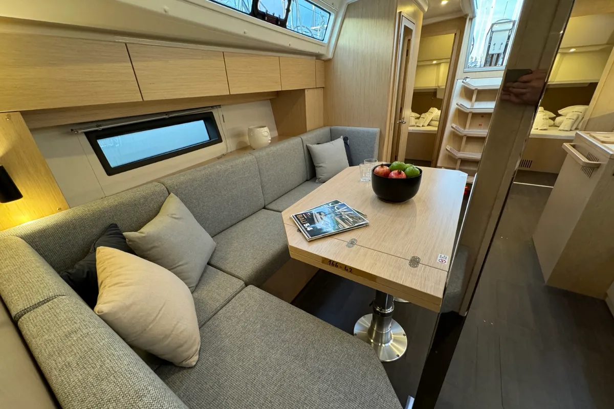 Salon of Ivana, a Bavaria C42 sailboat at Grad Pula, Croatia
